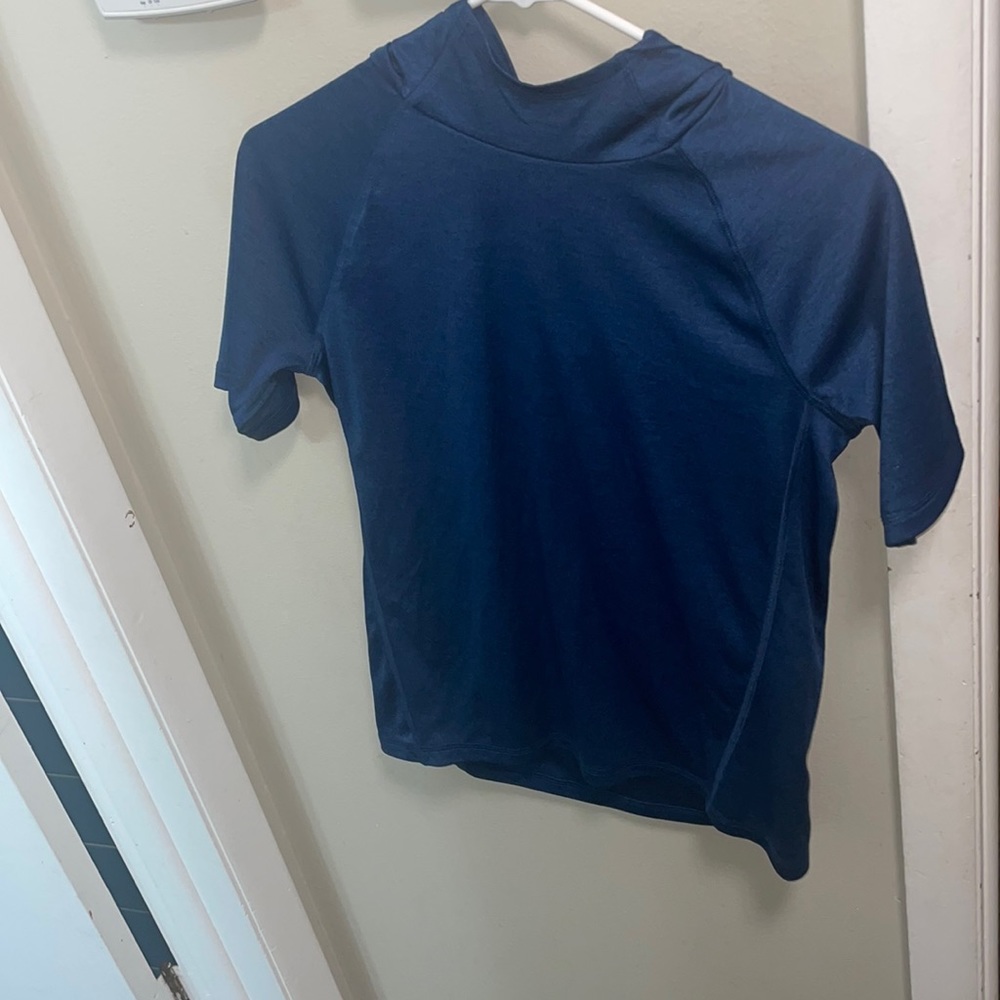 Blue boys hooded shirt